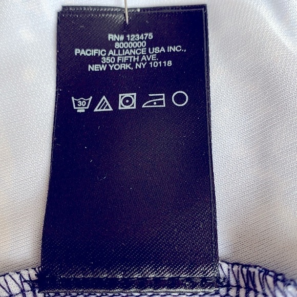 Bebe Swim Suit 1 Piece, Size M, Navy, Blue & White Print. - Picture 9 of 9